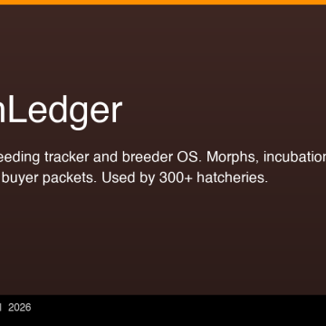 Over 300 Reptile Hatcheries Replace Spreadsheets With HatchLedger Breeding Platform Over 300 Reptile Hatcheries Replace Spreadsheets With HatchLedger Breeding Platform