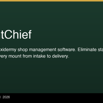 MountChief Launches as the First Dedicated Management Software for Taxidermy Shops MountChief Launches as the First Dedicated Management Software for Taxidermy Shops
